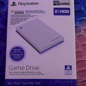 Seagate Game Drive for PlayStation - 2TB External Hard Drive - White